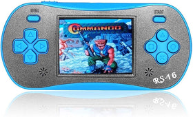 FAMILY POCKET RS16 handheld arcade with 260 built-in games offering retro fun on the go.