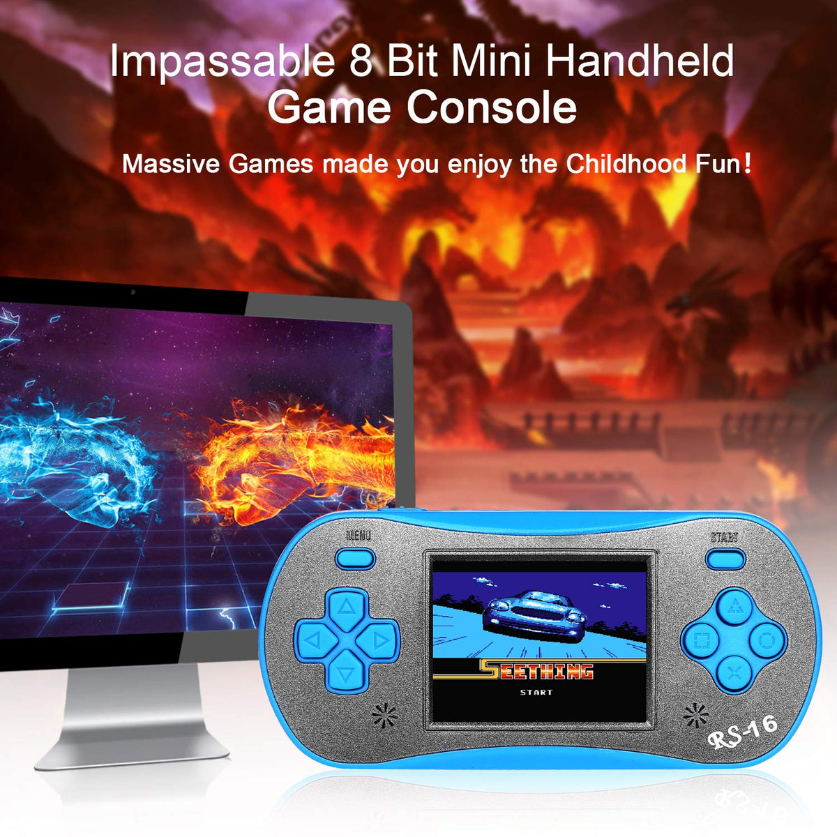 FAMILY POCKET RS16 plug-and-play simplicity lets kids start playing quickly anywhere.