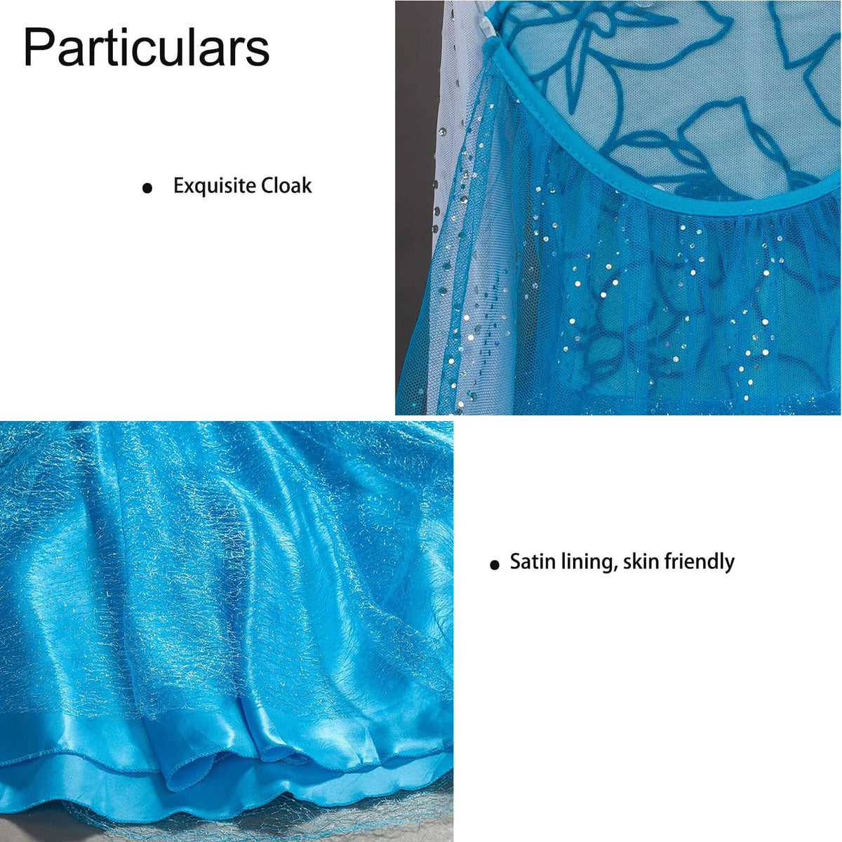 Familycrazy princess dress slips on easily for quick costume changes
