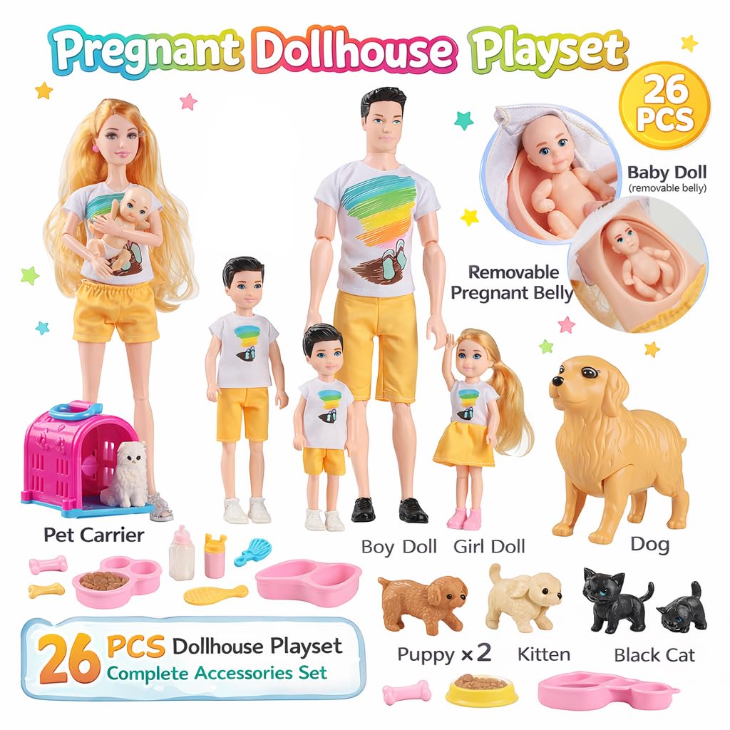 Familydolls baby doll ideal for nurturing scenario play and connection.