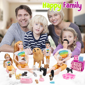Familydolls doghouse and cat cage accessories spark imaginative family setups.