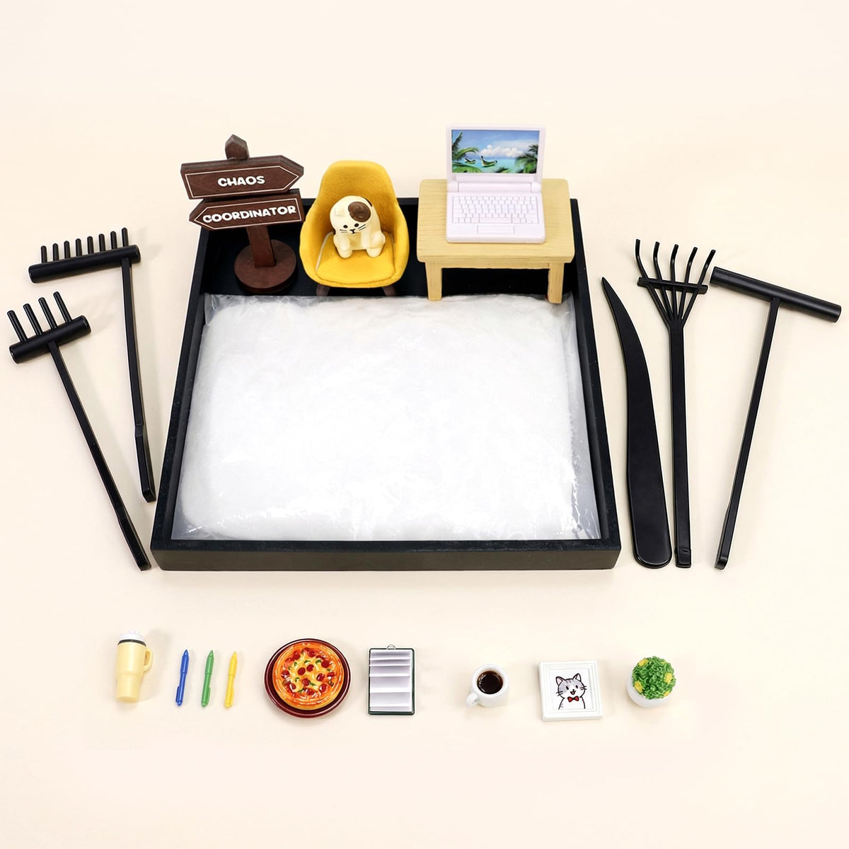 FamilyKit relaxation station on desk invites quick resets