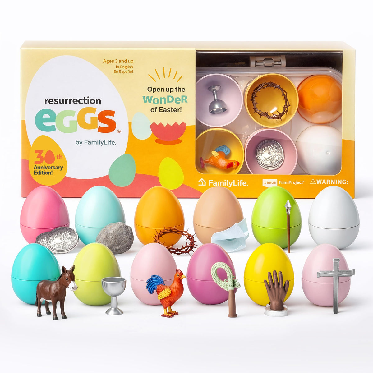 FAMILYLIFE Resurrection Eggs 30th Anniversary 12-piece set for Easter storytelling.