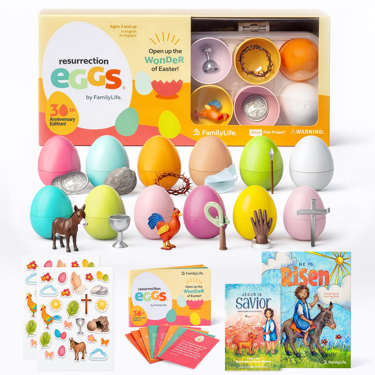 FAMILYLIFE Resurrection Eggs bundle with 12 colorful eggs for hands-on Easter learning.