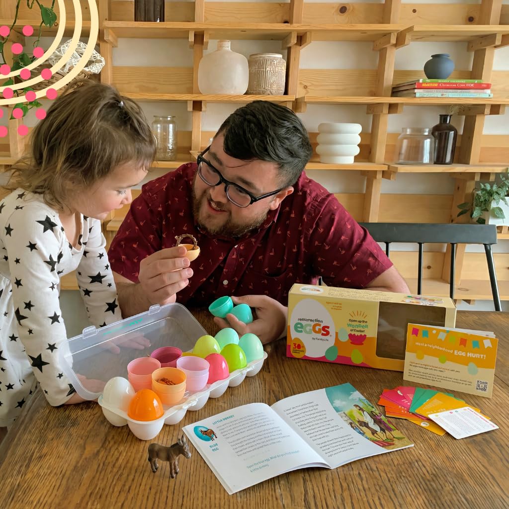 FAMILYLIFE Resurrection Eggs colorful stickers engage children during the hunt.