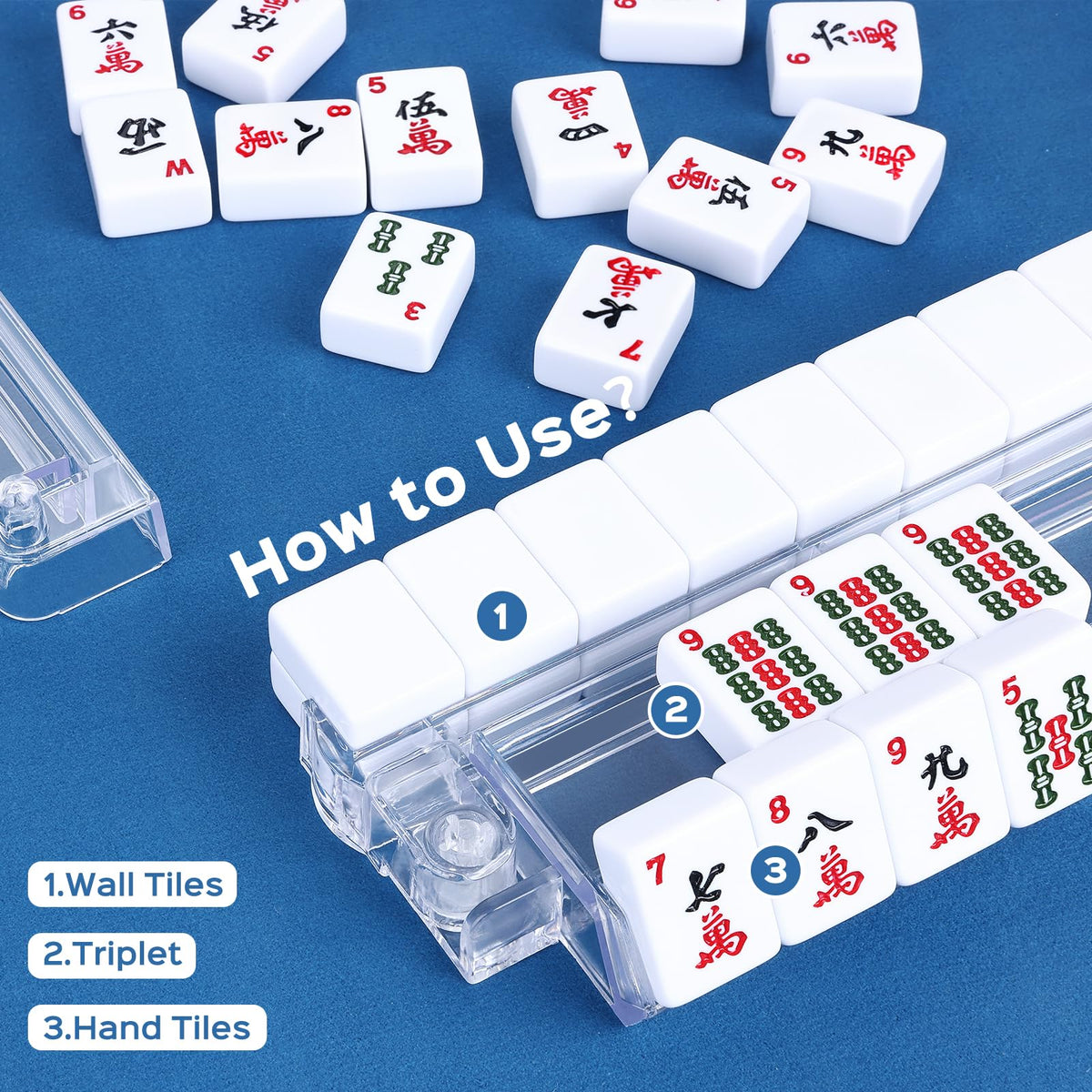 FamRica multifunctional racks compatible with traditional and American mahjong