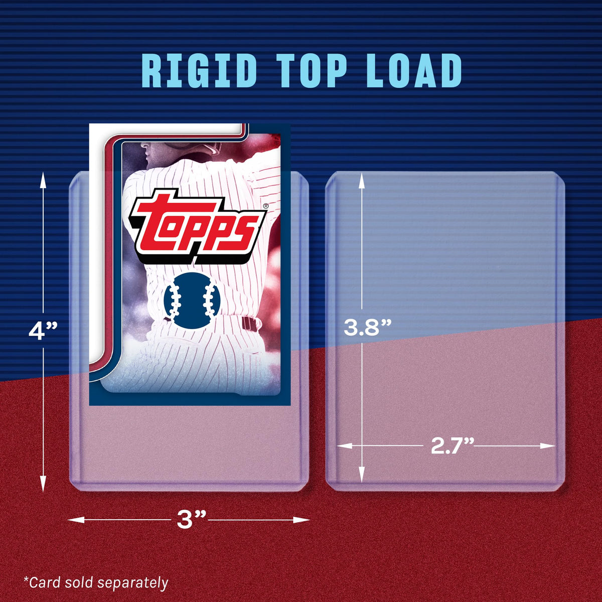 Fanatics 35pt 3x4 top loaders in bulk pack emphasize organized storage.
