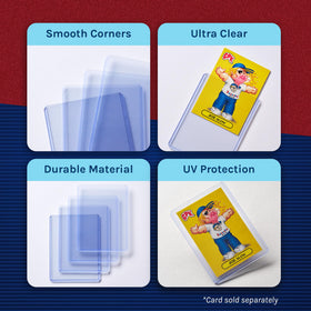 Fanatics 35pt top loader of acid-free plastic provides crystal-clear protection.