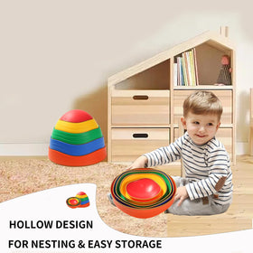 Fanboxk stepping stones stackable design for storage