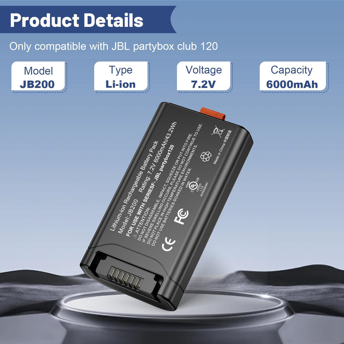 Fancy Buying JBL PartyBox 120 compatibility battery pack for seamless replacement