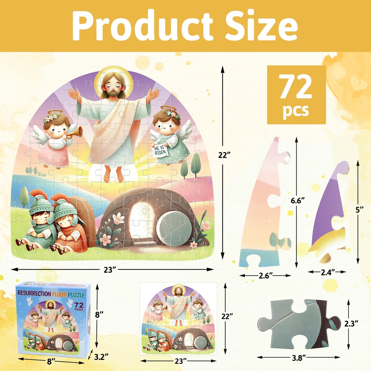 Fancy Land big kid-safe puzzle pieces with smooth edges for safe handling