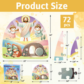 Fancy Land big kid-safe puzzle pieces with smooth edges for safe handling