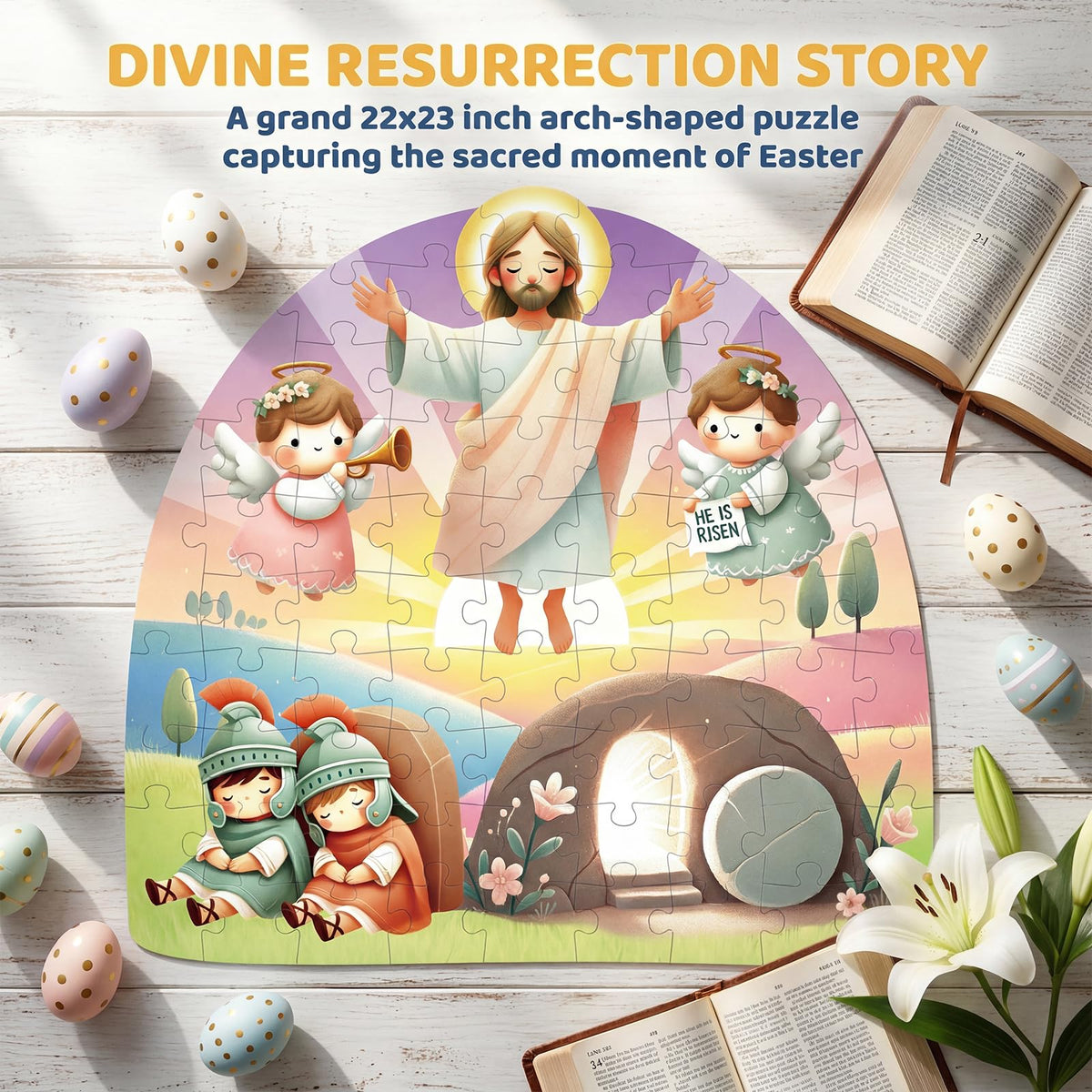 Fancy Land Resurrection illustration reference page aids storytelling
