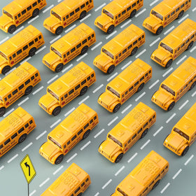 FANELEQU yellow bus set makes a thoughtful gift for birthdays and holidays.