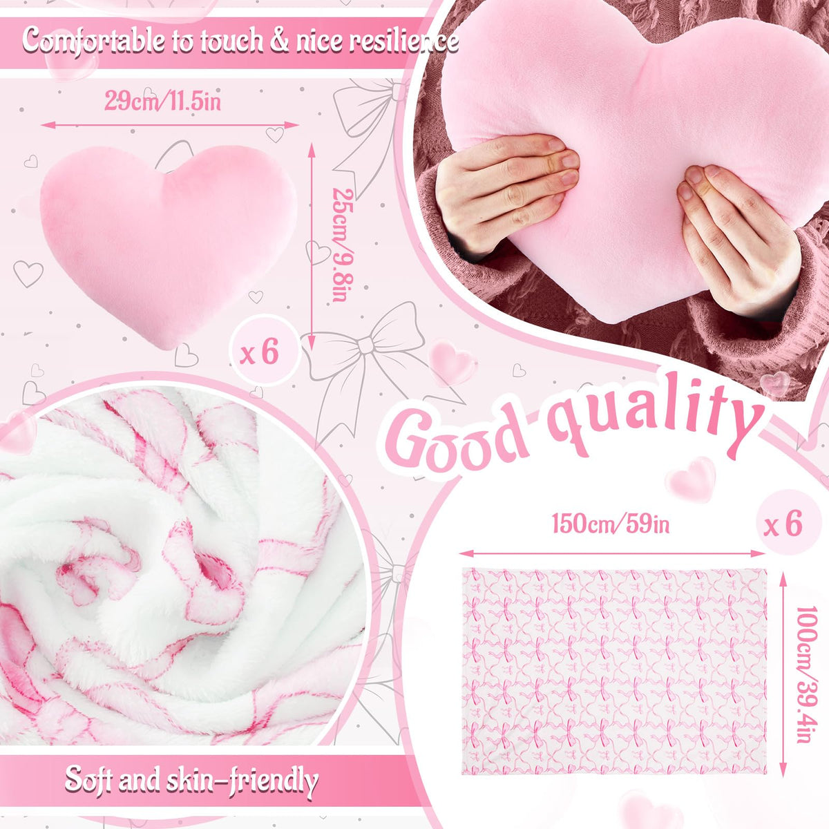 Fanfanwin heart pillow for charming comfort during lounging