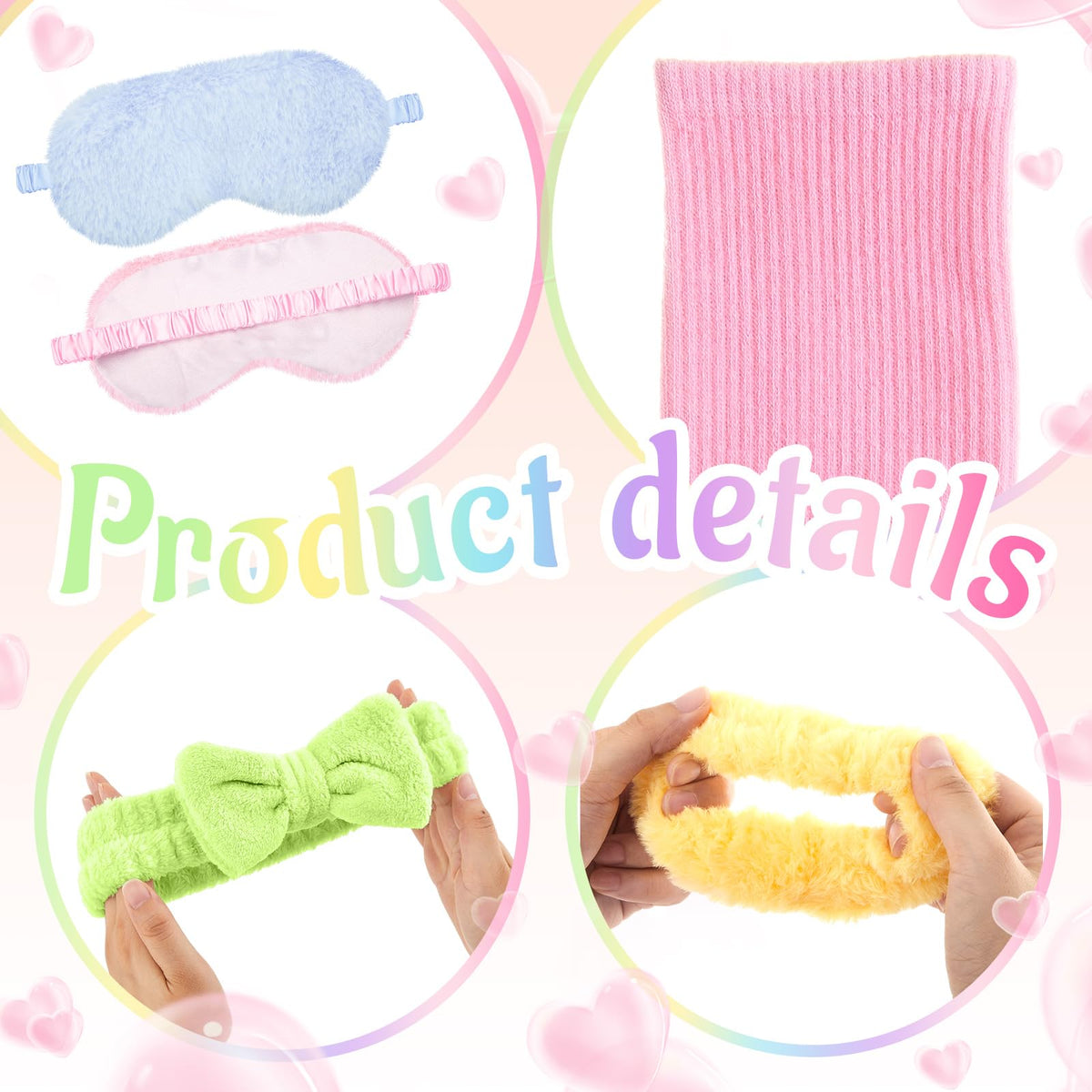 Fanfanwin multicolor scrunchies for quick hair styling