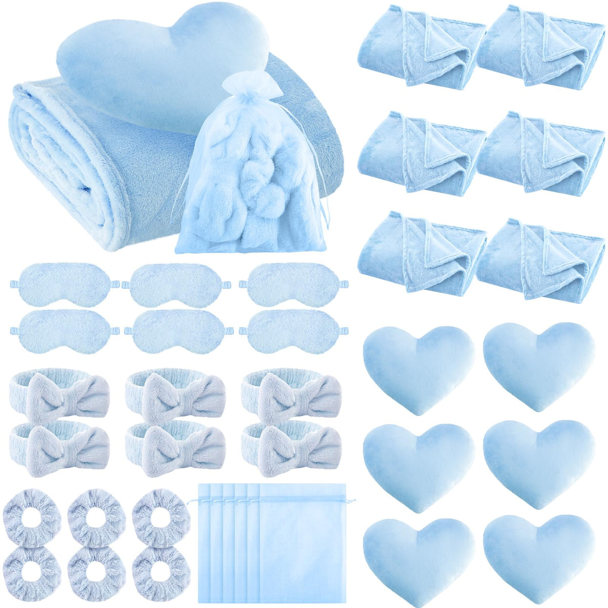 Fanfanwin sleepover blanket 40x60 provides cozy warmth for a coordinated party setup.