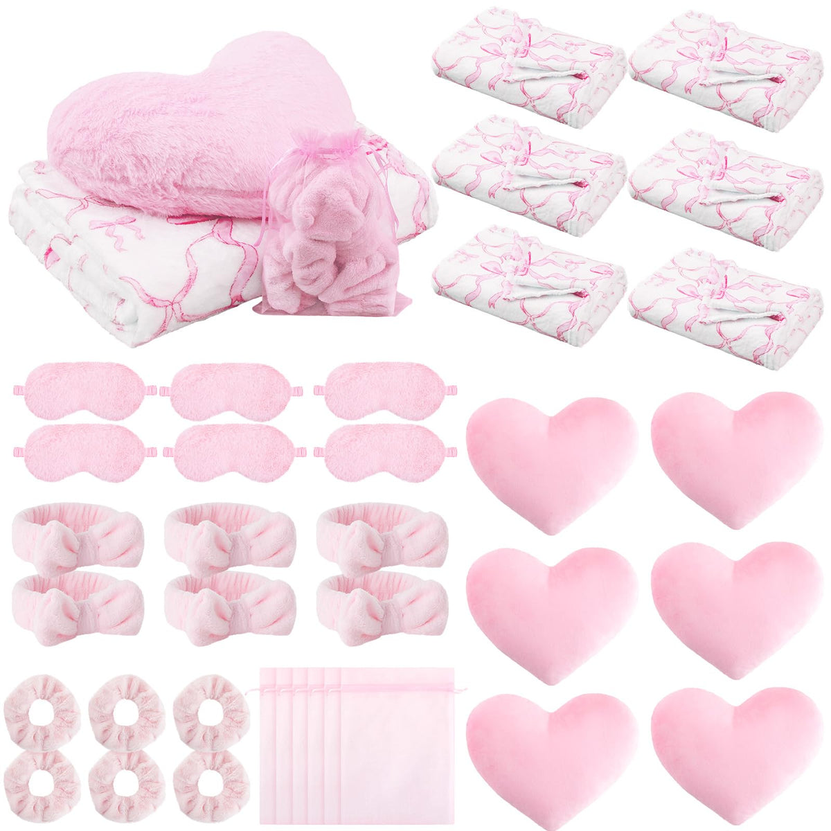 Fanfanwin sleepover blanket in pink offers cozy warmth for a group cuddle session
