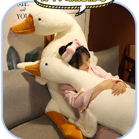 FANGYU neck and back friendly goose plush for relaxing moments.