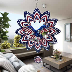 FANTAART Durable metal wind spinner with epoxy coating resists weather.