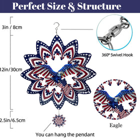FANTAART Yard decor hanger spinner for patios, gardens, windows.