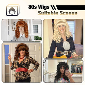 FantaLook 60s and 70s queen look wig completes retro ensembles