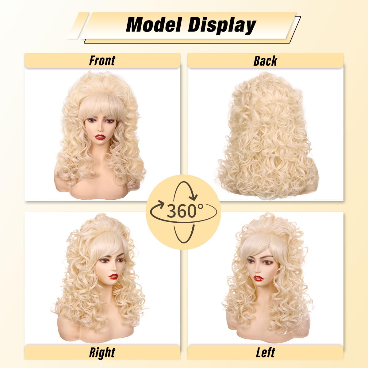 FantaLook vintage cosplay wig bangs for authentic character silhouette