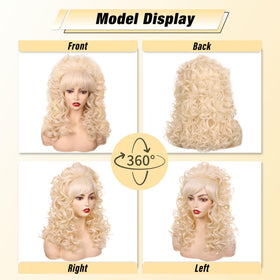 FantaLook vintage cosplay wig bangs for authentic character silhouette