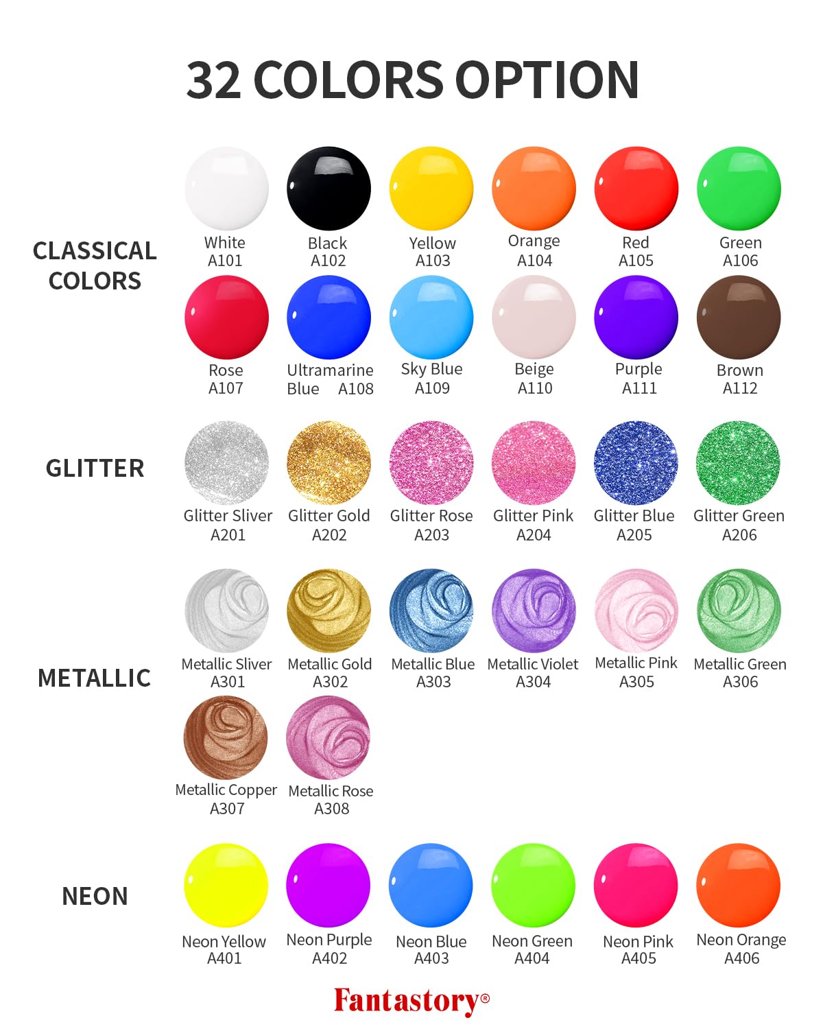 Fantastory tempera paint glitter collection adds sparkle to crafts and posters