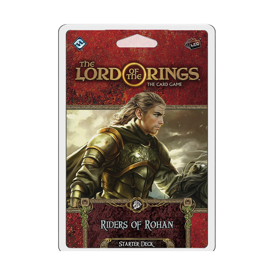 Fantasy Flight Games Riders of Rohan Starter Deck cover with Rohirrim artwork