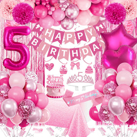 Fantspati 5th birthday balloon number 5 for milestone celebration