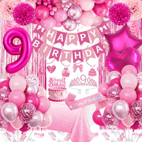 Fantspati 9th pink balloons collection creates a festive backdrop for photos