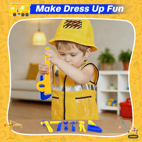 Fantspati construction worker set tool belt keeps tools organized during dress-up