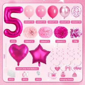 Fantspati pink crown and sash for a stylish birthday girl