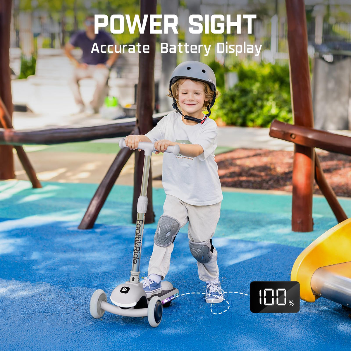 FanttikRide K9 Pro adjustable height at 27, 29.77, 32 inches