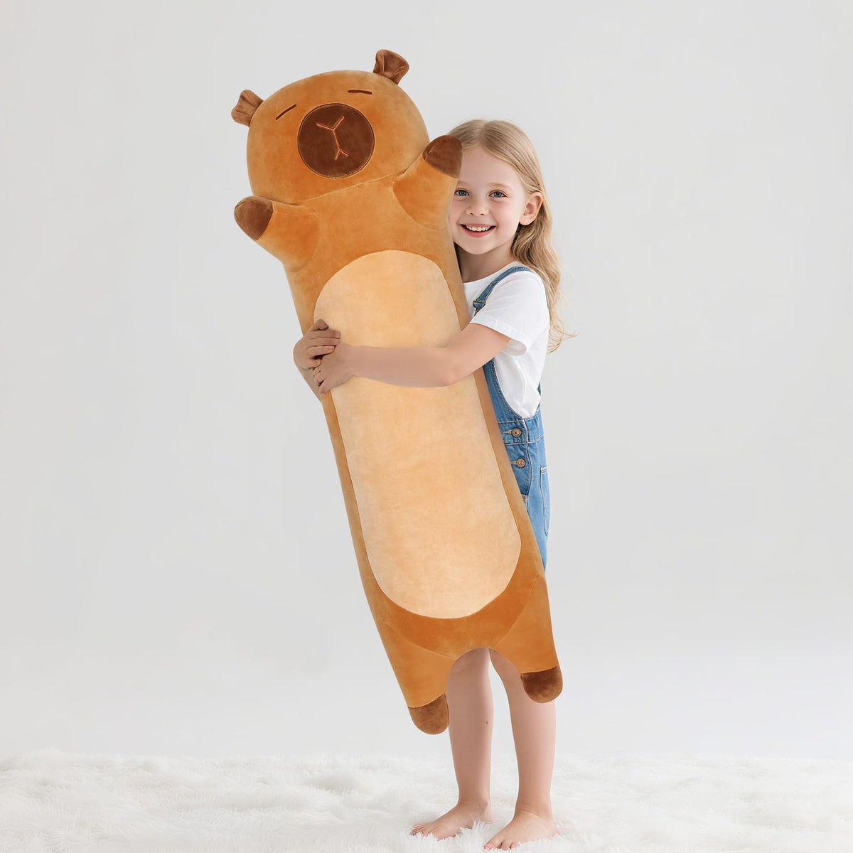 Fanunny capybara plush in bed for comfortable support