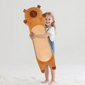 Fanunny capybara plush in bed for comfortable support