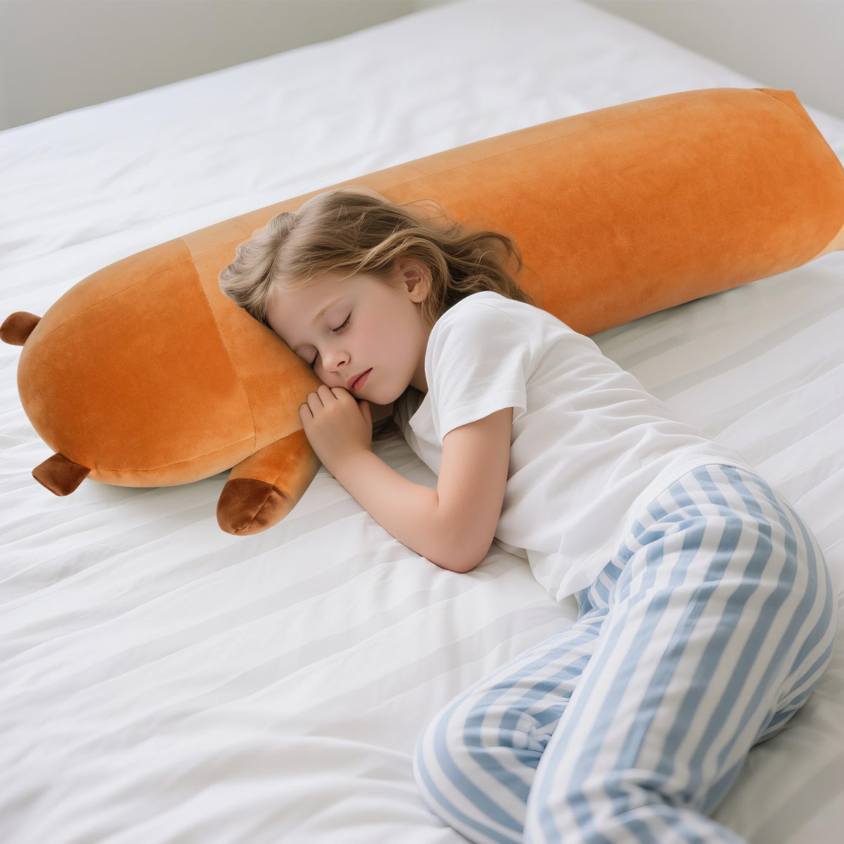 Fanunny capybara plush as decorative accent in living room