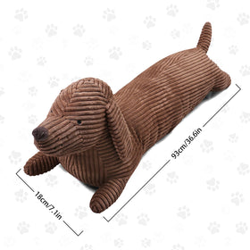 Fanunny dachshund plush soft elastic cotton texture enhances cozy naps.