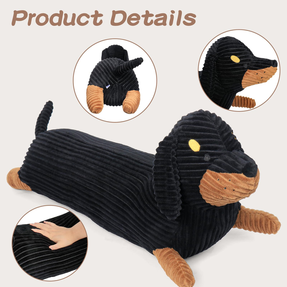 Fanunny dachshund plush decor suitable for living rooms and bedrooms