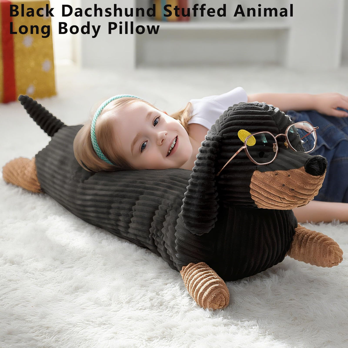 Fanunny soft elastic cotton dachshund plush cushions for cuddling