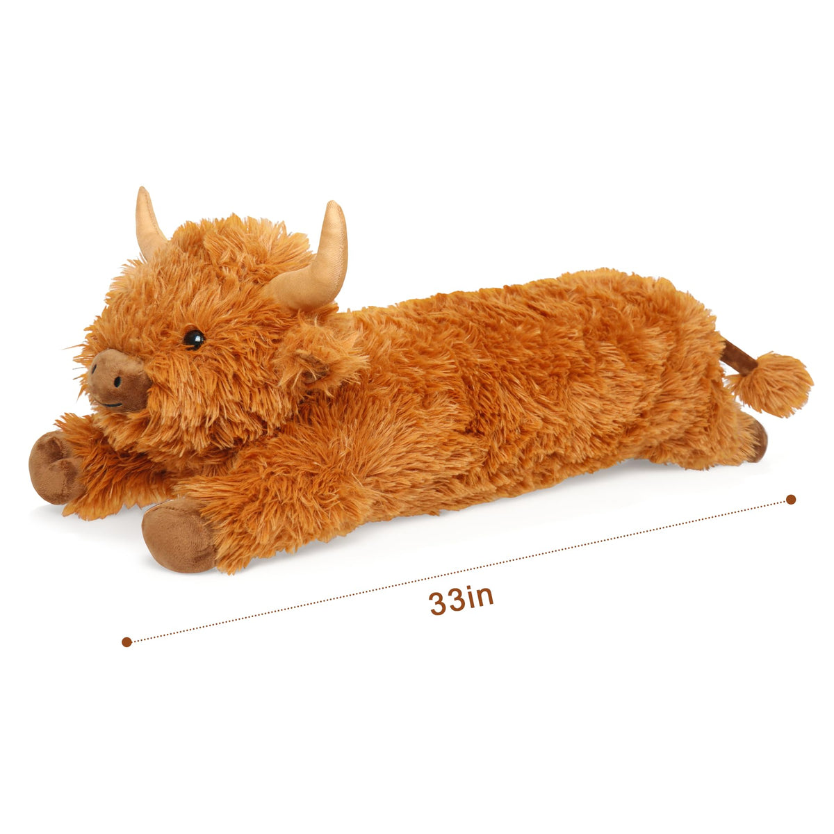 Fanunny Highland Cow plush in a nursery setting for kid comfort