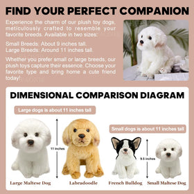 FAONIE gift-ready plush dog suitable for puppy-loving friends.