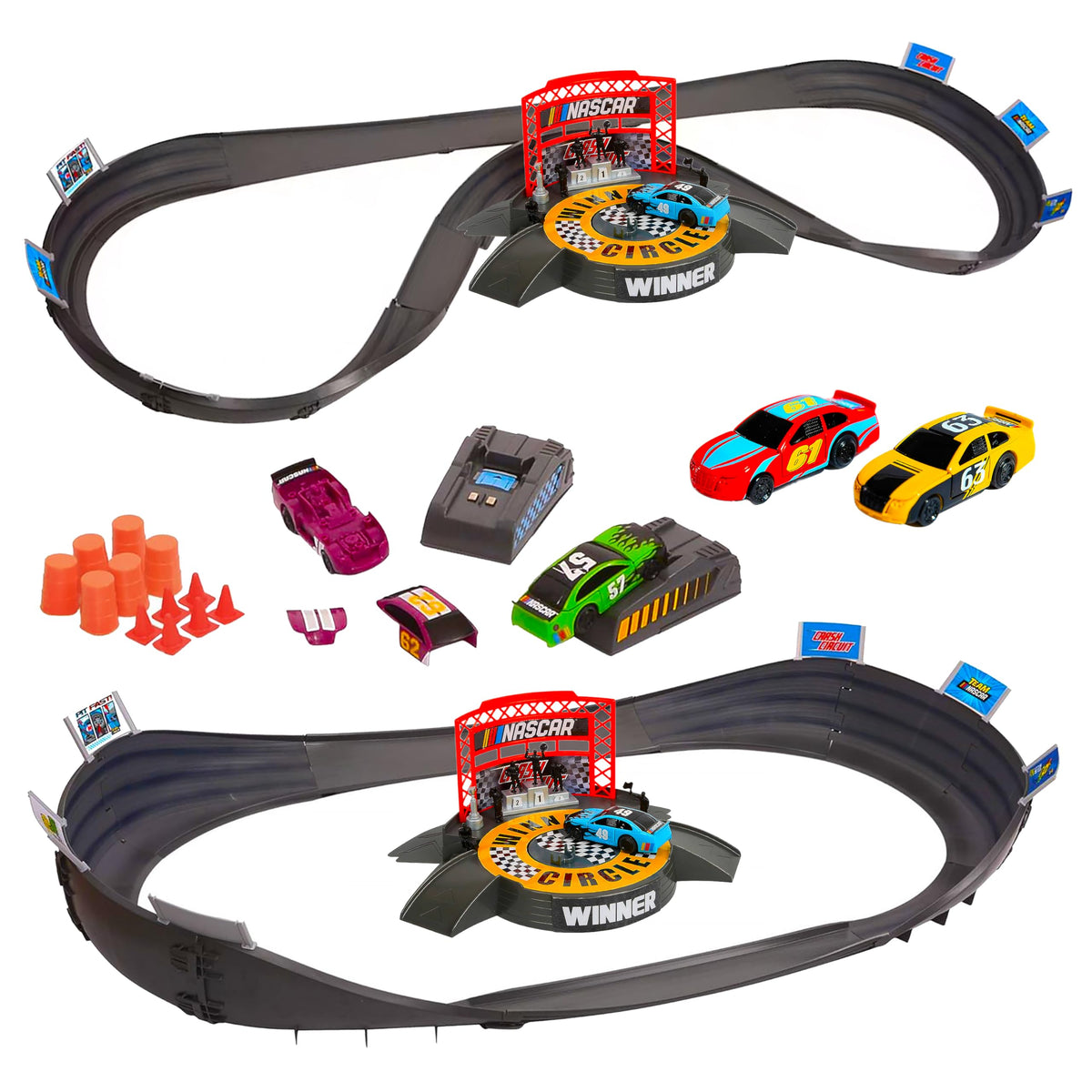 Far Out Toys flash chargers enable quick recharges for continuous play.