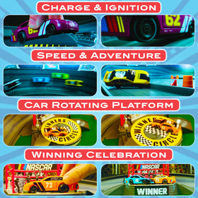 Far Out Toys trophy and figurines add prize-worthy keepsakes to the race.