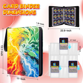 The FARICHE Storm binder holds up to 900 cards for expanding collections on the move