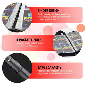 Lightweight FARICHE Storm binder for portable card collection on the move.