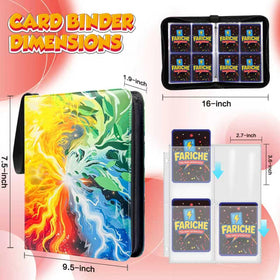 Waterproof surface of FARICHE Storm binder protects cards during transport.