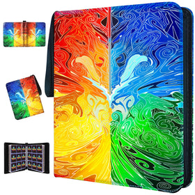 FARICHE trading card binder 9-pocket capacity keeps up to 900 cards organized and protected.