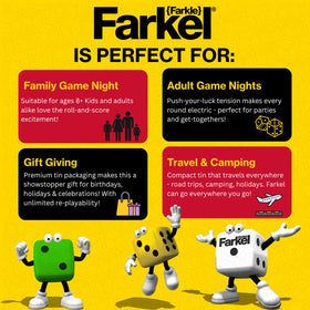 Farkel Party easy-to-learn rules get players rolling quickly